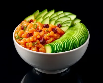 CHIRASHI  TARTARE SAUMON AVOCAT